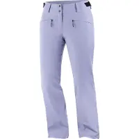 Salomon - Skidbyxor dam - Edge Pant W Blue Granite för Unisex - Storlek L - Lila