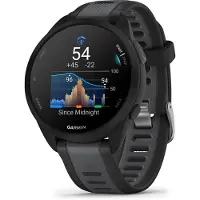 Garmin Forerunner 165 - Svart - sportklocka med band - silikon - skiffergrå - handledsstorlek: 126-203 mm - display 1.2 - 4 GB - Bluetooth, ANT+ - 39 g
