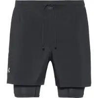 Under Armour Sportbyxa 'Launch' svart / vit