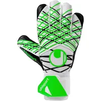Uhlsport Målvaktshandske Soft Advanced - Vit/Svart/Grön, storlek 10
