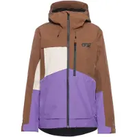 Picture Organic Clothing - Skidjackor dam - Seen Jkt Cocoa Brown Paisley för Unisex - Storlek S - Brun