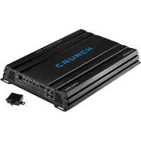 Crunch GPX3300.1D 1-kanals digitalt ändsteg 3300 W Volym-/bas-/diskantreglering Passar till följande märken: Universal