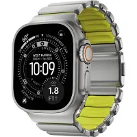 Nomad Stratos Band, Band, Smartwatch, Självtorkning, Apple, Ultra 1-11 and SE, Titan