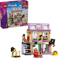 LEGO Friends Musikbutik & Lägenhetsbyggset Rolllek 42653 Byggblock Leksaker För 7+