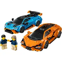LEGO Speed Champions Lamborghini Revuelto & Huracan Sto 77238 Byggsats för 10+
