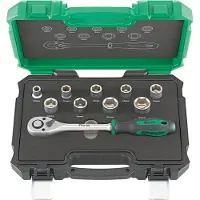 Fortis Hylsnyckelsats 4317784707039; 1/2''; 10 st.