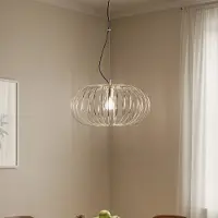 Domiluce Hänglampa Globe , dimbar, Mässing / guld, Vardagsrum / matsal, Metall, Pendellampa
