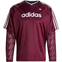 Adidas T-shirt vinröd / vit