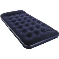 Bestway 67224 Twin Easy Inflate Flocked 188x99x28 Cm Enkel Luftmadrass Med Inbyggd Pump