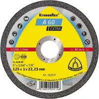 Klingspor A 60 Extra skärskiva 262937 rak 125 mm 22,23 mm (25 st.)