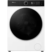 Hisense WD5I1045BWQ, Frontmatad, Fristående, Vit, Vänster, Svart, Rotations-, Röra