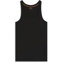 BOSS Racer-back tank top in stretch cotton