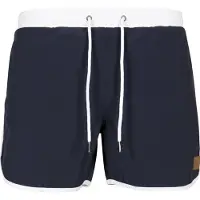 Urban Classics Badshorts marinblå / vit