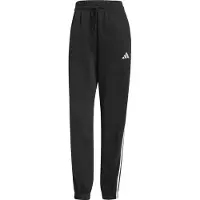 Adidas Sportbyxa 'ESSENTIALS 3-STRIPES FLEECE LOOSE' svart / vit