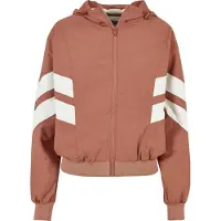 Urban Classics Övergångsjacka 'Crinkle Batwing' pueblo / vit
