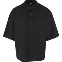Urban Classics Boxy Cotton Linen Kortärmad Skjorta
