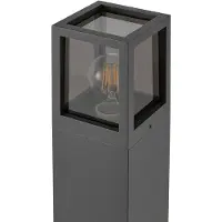 Deko-light Pollare uthomus Facado II, dimbar, Aluminium / grå / zink, Aluminium / grå / zink, Modern, Utomhuslampa