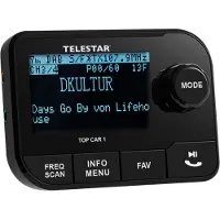 Telestar TOP CAR 1 DAB+ mottagare Handsfreefunktion, Sugpropphållare