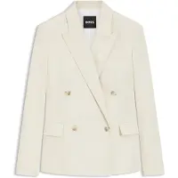 BOSS Regular-fit blazer in stretch cotton