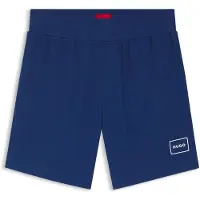 HUGO Logo-print loungewear shorts in stretch cotton