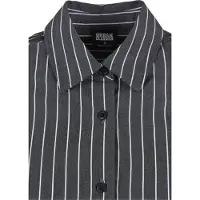 Urban Classics Blus mörkgrå / vit