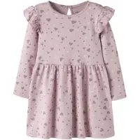 Name it Klänning 'NMFBHEART' ecru / syrén / mauve