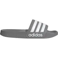 Adidas Badtofflor adilette Shower - Grå/Vit, storlek 42