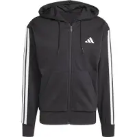 Adidas Essentials 3 Stripes Fleece Sweatshirt Med Dragkedja
