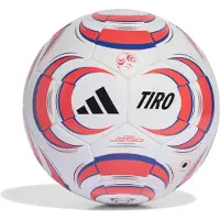 Adidas Fotboll Tiro League J290 - Vit/svart/lucid Red/power Blue, storlek Ball SZ. 4