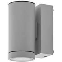 Deko-light Vägglampa utomhus ShoreLine Pro Round, dimbar, Aluminium / grå / zink, Aluminium / grå / zink, Modern, Utomhusvägglampa