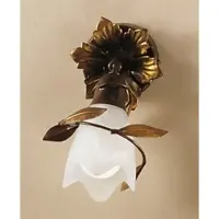 KÖGL Vägglampa CAMPANA, dimbar, Brun / rost, Vardagsrum / matsal, Metall, Florentinsk, Vägglampa, vägglampa inomhus