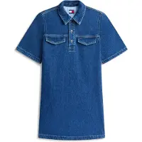 Tommy Hilfiger Tommy Jeans Mini Denim Short Sleeve Shift Dress