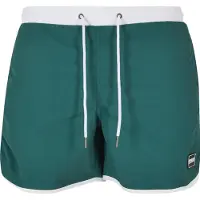 Urban Classics Badshorts grön / vit