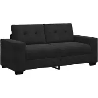 vidaXL Loveseat soffa svart 180x77x82 cm sammet
