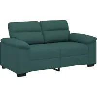 vidaXL 2-sitssoffa mörkgrön 160x81x84 cm tyg