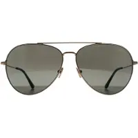 Tom Ford Aviator Unisex Glänsande roséguld rökgrå Dashel FT0996