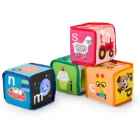 Baby einstein Aktivitetsblock - 4 st. - Alpha Staplar - - One Size - Aktivitetsleksaker