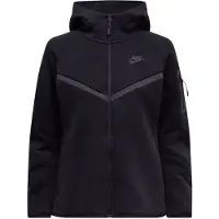Nike Luvtröja Tech Fleece FZ Vindjacka - Svart Dam, storlek XX-Large