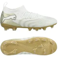 Puma Future 9 Match Fg/ag White Gold - White/guld/Svart Barn, storlek 28