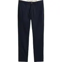 Gant för män. 1501000 Chinos Slim Fit Marinblå (36/34), Casual, Bomull, Klassisk, Marino