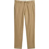Gant för män. 1501000 Beige chinos i slim fit (34/32), Brun, Casual, Bomull, Klassisk