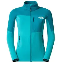 The North Face - Fleece dam - W Polartec Powergrid Stormgap Jacket Galactic Blue Deep Teal för Unisex - Storlek M - Blå