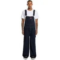 Dickies Men's Loose Denim Bib Rinsed