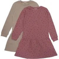 Minymo Klänningar - 2-pack - Apple Smör - - 4 år (104) - Klänning