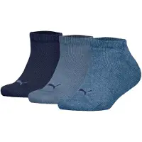 Puma Ankelstrumpor - 3-pack - Kids Sneakers - Denim Blue - - 39/42 - Strumpor