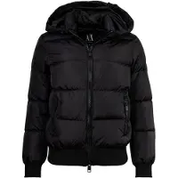 Giorgio Armani för kvinnor. XW000228AF12286UC001 Dunkappa Svarta fjädrar (L), Casual, Polyamid