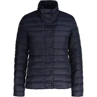 Gant för kvinnor. 4700481 Marinblå lätt dunjacka (L), Casual, Återvunnen polyester, Marino