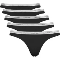 Calvin Klein String THONG X5 kvinnor - Svart - EU M