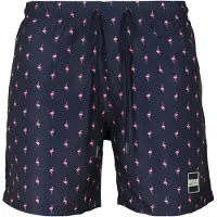 Urban Classics Badshorts nattblå / ljusrosa