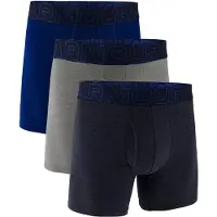 Under Armour Performance 6in Boxershorts 3-pack Blå